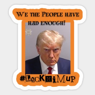 Trump in prison Orange Sticker